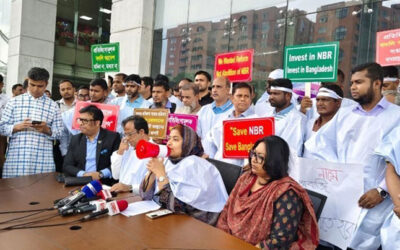 এনবিআর কর্মকর্তা–কর্মচারীদের শাটডাউন রোববারও চলবে